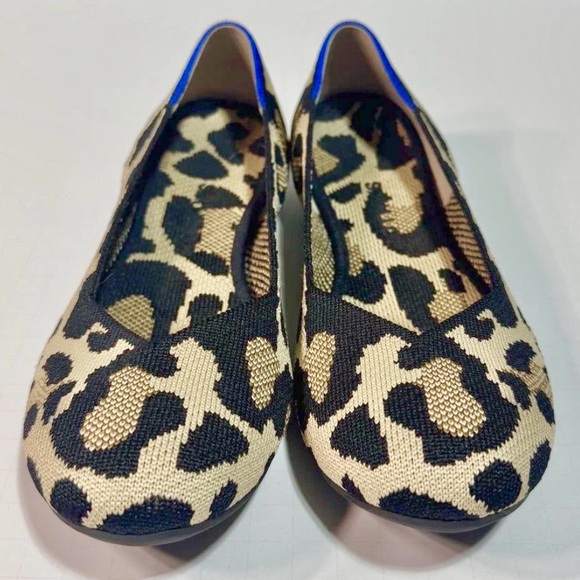 Rothy’s Leopard Cat Print Women's Flats 7.5 - Picture 4 of 5